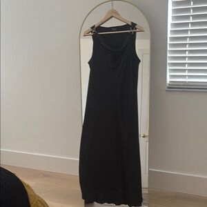 Nicole Miller Black Sleeveless Scoop Neck Sundress